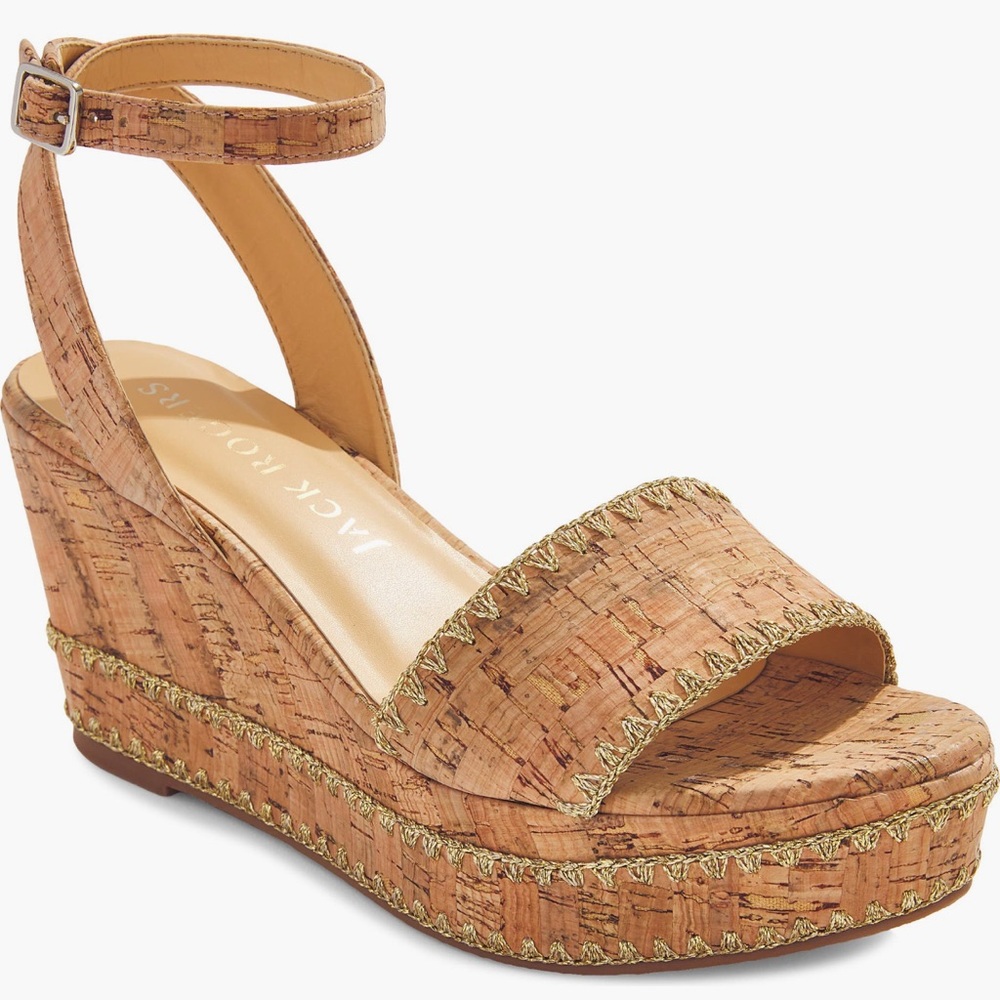 NWT Jack Rogers Flagler Platform Wedge Sandal